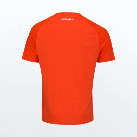 Camiseta Head TopSpin Mandarina Print Vision