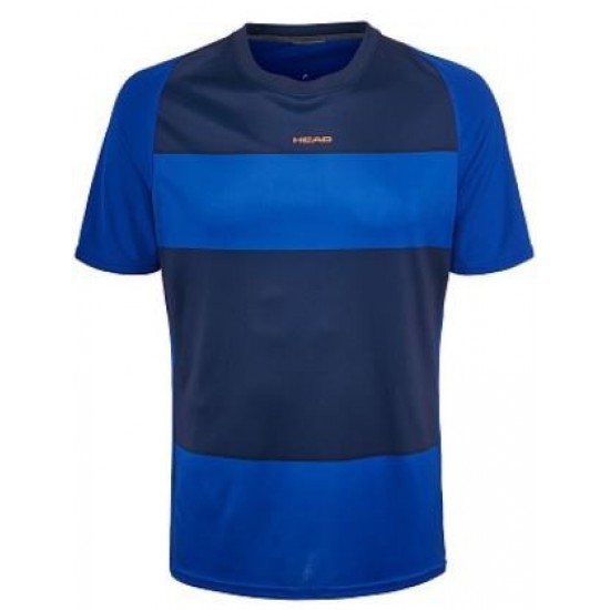 Ropa de Padel Head CAMISETA VISION Striped Navy