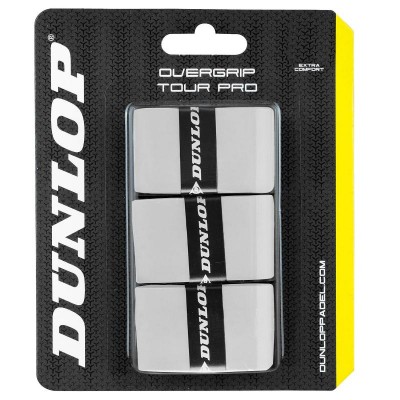Blister Dunlop 3 Overgrips Tour Pro Blanco