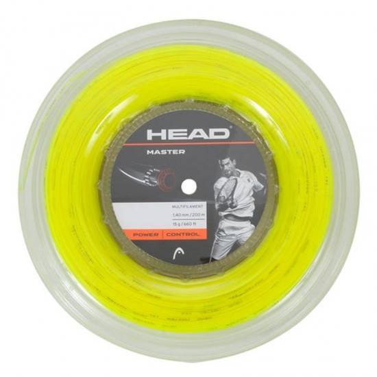 Bobina Cordaje 200m Head Master 1,40mm Amarillo