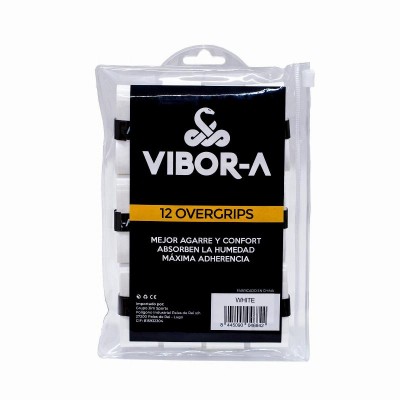 Bolsa Vibora Liso Blanco 12 Overgrips