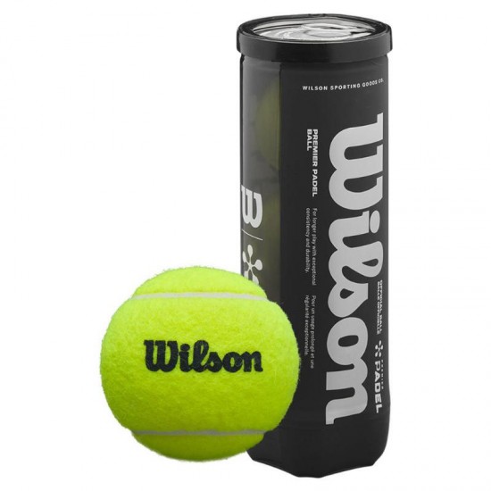 Bote de 3 Pelotas Wilson Padel Premier