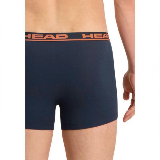 Boxers Head Basic Marino Naranja 2 Unidades