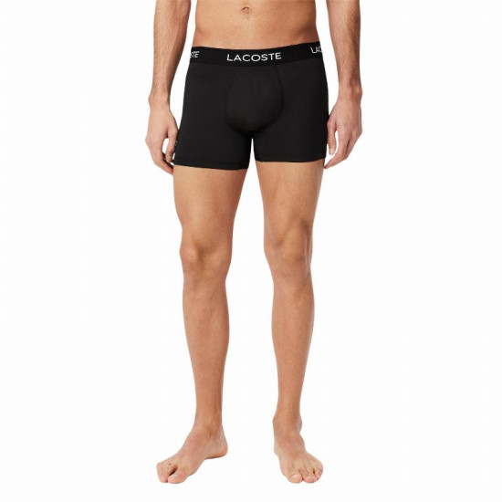 Boxers Lacoste Pique Negro 3 Unidades