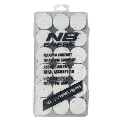 Caja Enebe 18 Overgrips Liso Blanco