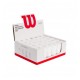 Caja Wilson Pro Padel Perforado Blanco 60 Overgrips