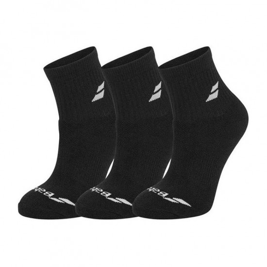 Calcetines Babolat Quarter Negro 3 Pares