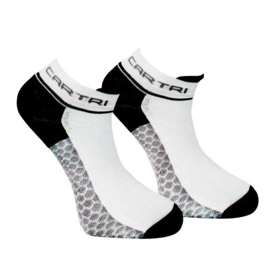 Calcetines Cartri Adler Crew Blanco Negro 1 Par