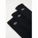 Calcetines Lacoste Sport Corte Alto Negro 3 Pares