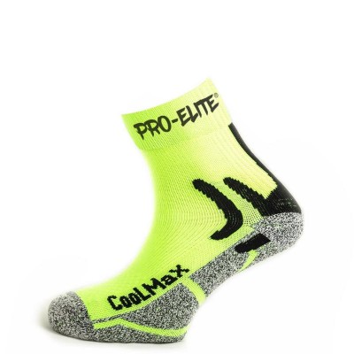 Calcetines Pro Elite Coolmax Amarillo Neon 1 Par