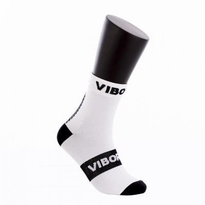 Calcetines Vibora Kait Cana Media Blanco Negro 1 Par