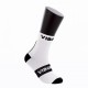 Calcetines Vibora Kait Cana Media Blanco Negro 1 Par