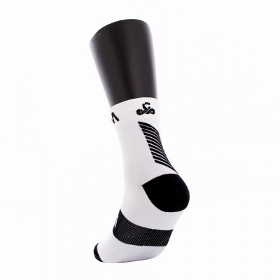 Calcetines Vibora Kait Cana Media Blanco Negro 1 Par