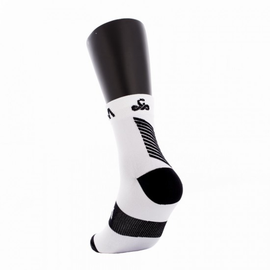 Calcetines Vibora Kait Cana Media Blanco Negro 1 Par