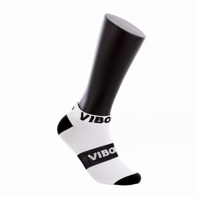 Calcetines Vibora Kait Invisible Blanco Negro 1 Par