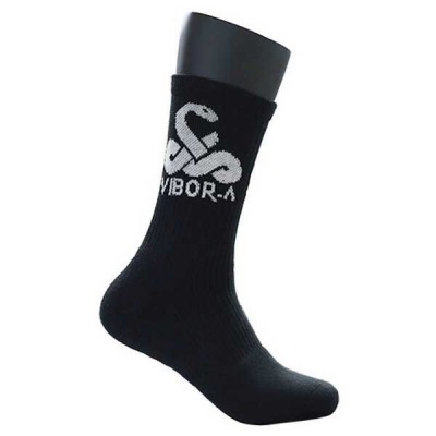 Calcetines Vibora Media Cana Premium Negro 1 Par