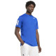 Camiseta Adidas Club 3 Stripes Azul Royal Blanco