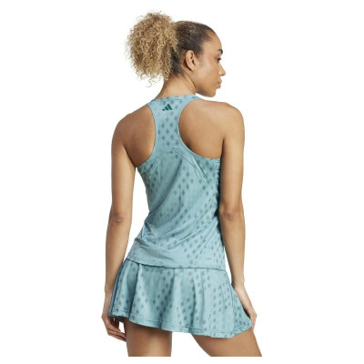 Camiseta Adidas Club Graphic Azul Teal Mujer