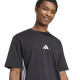 Camiseta Adidas Essentials Negro Blanco