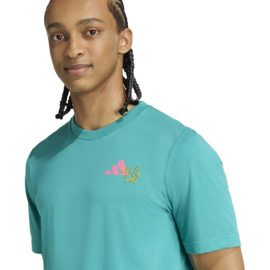 Camiseta Adidas Padel Graphic Azul Teal