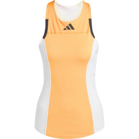 Camiseta Adidas Pro Naranja Blanco Mujer