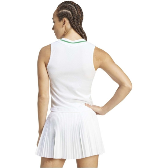 Camiseta Adidas Original Tirantes London Blanco Mujer