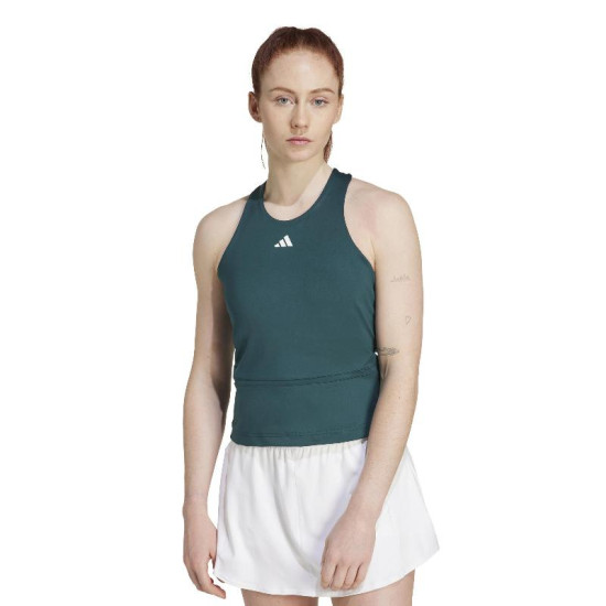 Camiseta Adidas Y-Tank Midi Verde Aurora Mujer