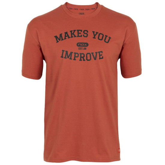 Camiseta Algodon Nox Basic Teja Negro