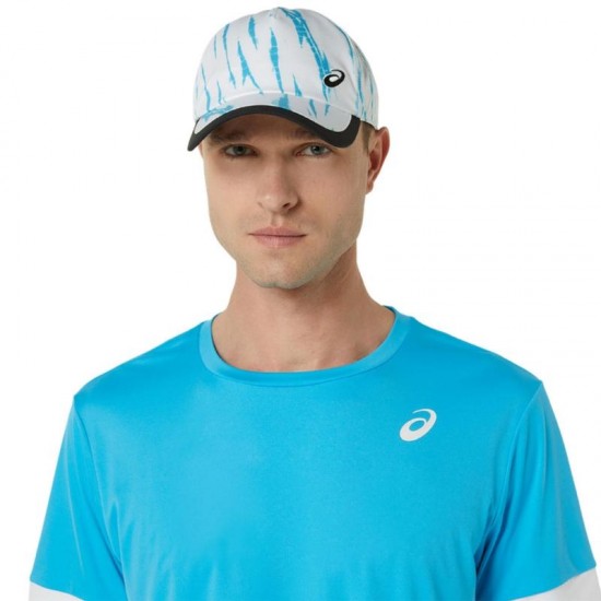 Camiseta Asics Court Aqua Blanco Brillante