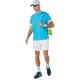 Camiseta Asics Court Aqua Blanco Brillante