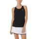 Camiseta Asics Court Performance Negro Menta Mujer