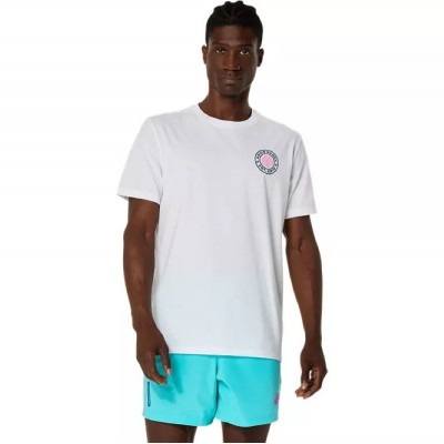 Camiseta Asics Padel Court Graphic SS Top Blanco