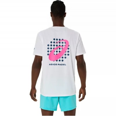 Camiseta Asics Padel Court Graphic SS Top Blanco