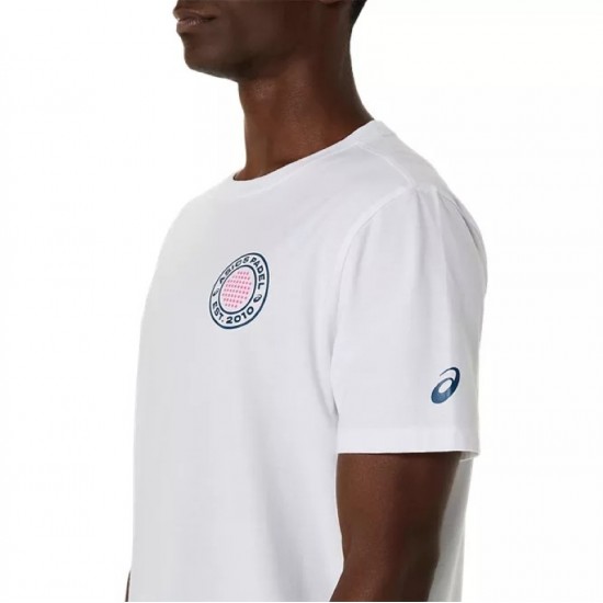 Camiseta Asics Padel Court Graphic SS Top Blanco