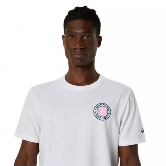 Camiseta Asics Padel Court Graphic SS Top Blanco