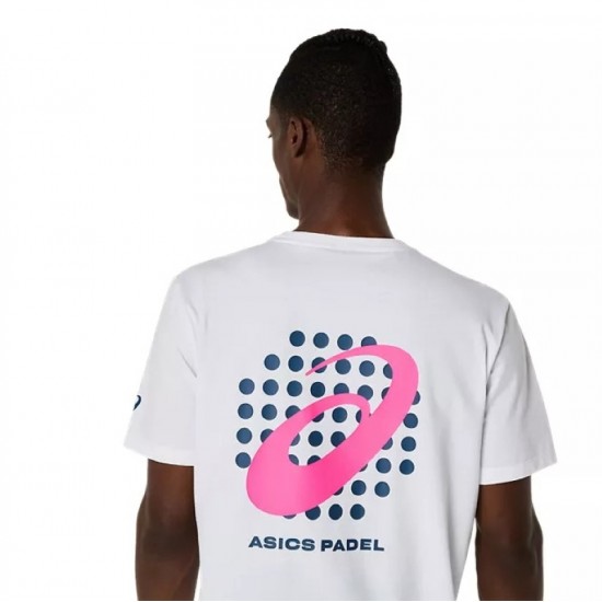 Camiseta Asics Padel Court Graphic SS Top Blanco