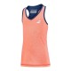 Camiseta Babolat Play Naranja Azul Oscuro Mujer