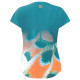 Camiseta Bidi Badu Melbourne Capsleeve Petroleo Naranja Mujer