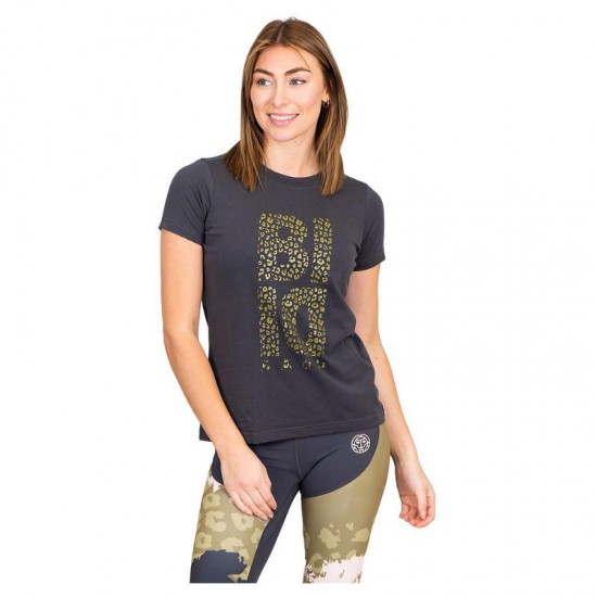 Camiseta Bidi Badu Pure Wild Chill Gris Oscuro Mujer