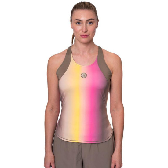 Camiseta Bidi Badu Spectrum Marron Amarillo Mujer