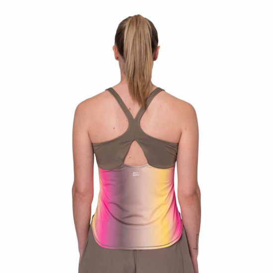 Camiseta Bidi Badu Spectrum Marron Amarillo Mujer