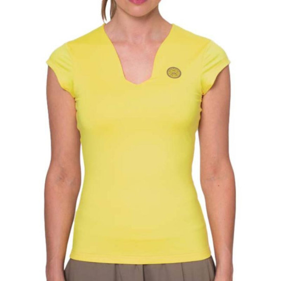 Camiseta Bidi Badu Spectrum V-Neck Amarillo Mujer
