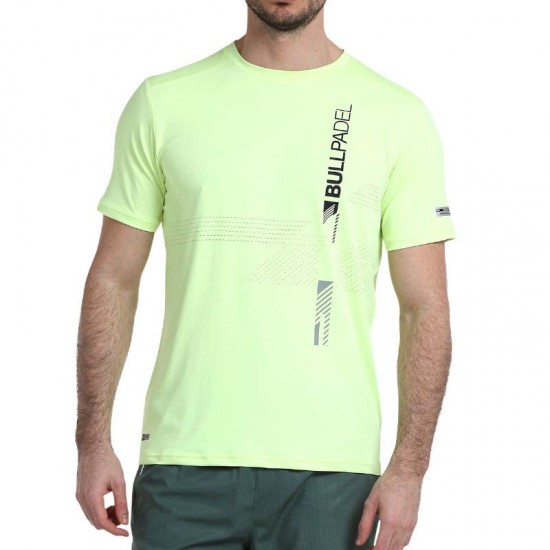 Camiseta Bullpadel Adive Amarillo Azufre Fluor