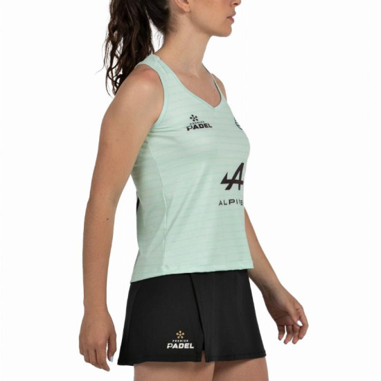 Camiseta Bullpadel Claudia Fernandez Premier Padel Adies Verde Agua