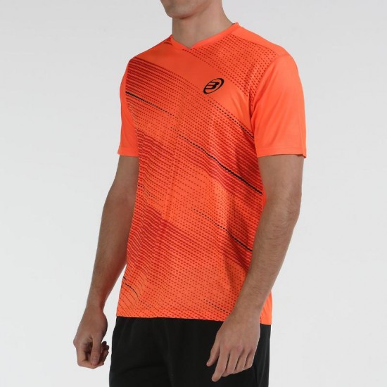Camiseta Bullpadel Cojas Coral Fluor