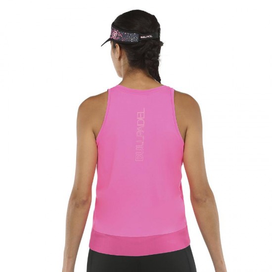 Camiseta Bullpadel Erdine Rosa Fluor