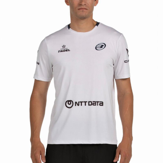 Camiseta Bullpadel Juan Tello Premier Padel Lili Blanco