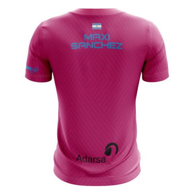 Camiseta Bullpadel Maxi Sanchez WPT Tanos Fresa Junior 2019