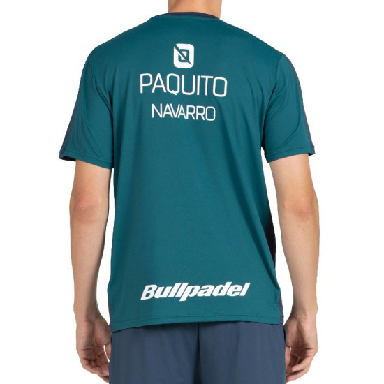 Camiseta Bullpadel Paquito Navarro 25I Verde Oscuro