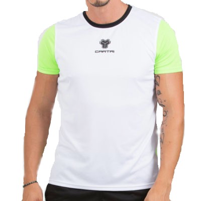 Camiseta Cartri Coach 3.0 Blanco Fluor Junior